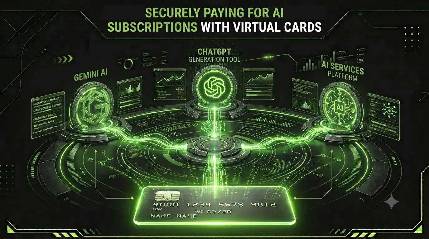 How to Pay for AI Subscriptions Using Virtual Cards: ChatGPT, Claude and Gemini